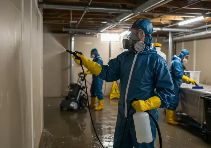 Basement Sanitization and Antimicrobial Treatment process in Hillcrest, IL